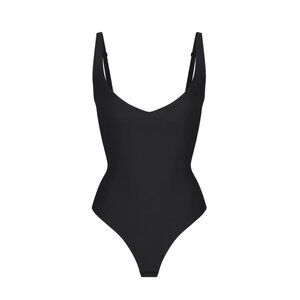 [NWOT] SKIMS Body - Core Sculpt Plunge Thong Bodysuit - Black - Size Small